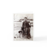 1890 Woman and her Brittany Hunting Dog