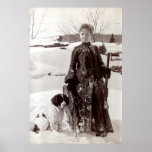 1890 Woman and her Brittany Hunting Dog posters