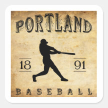 1891 Portland Connecticut Baseball Sticker