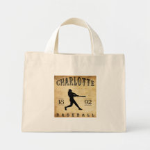 1892 Charlotte North Carolina Baseball Bag
