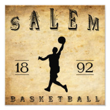 1892 Salem Oregon Basketball Photograph