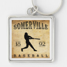 1892 Somerville New Jersey Baseball Key Chains