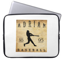 1895 Adrian Michigan Baseball Laptop Sleeves