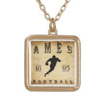 1895 Ames Iowa Football Pendant