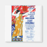 1895 Choral Music Poster Magnet
