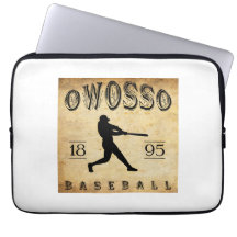 1895 Owosso Michigan Baseball Laptop Sleeves