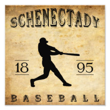 1895 Schenectady New York Baseball Photo Art