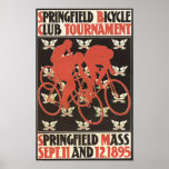 1895 Springfield Massachusetts Bicycle Tournament Poster