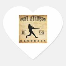1896 Fort Atkinson Wisconsin Baseball Sticker