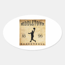 1896 Middletown Connecticut Basketball Stickers