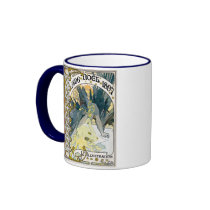 1896 NOEL 1897 Alphonse Maria Mucha Coffee Mugs