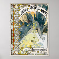 1896 NOEL 1897 Alphonse Maria Mucha Poster