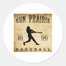 1896 Sun Prairie Wisconsin Baseball Stickers