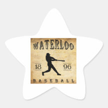 1896 Waterloo Wisconsin Baseball Star Stickers