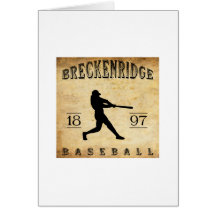 1897 Breckenridge Colorado Baseball Greeting Card