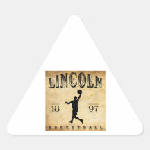 1897 Lincoln Nebraska Basketball Sticker