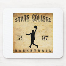 1897 State College Pennsylvania Basketball Mouse Pads