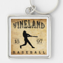 1897 Vineland New Jersey Baseball Keychain