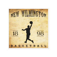 1898 New Wilmington Pennsylvania Basketball Canvas Print