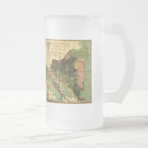 1898 Official Map of Nicaragua Coffee Mugs