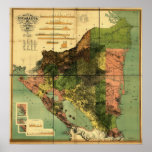 1898 Official Map of Nicaragua