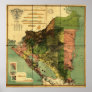 1898 Official Map of Nicaragua