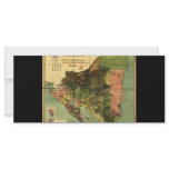 1898 Official Map of Nicaragua rack cards