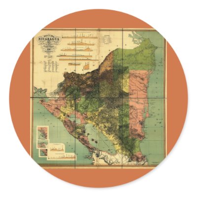 1898 Official Map of Nicaragua by ZephyrusBooks