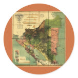 1898 Official Map of Nicaragua stickers