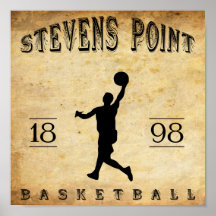 1898 Stevens Point Wisconsin Basketball Poster