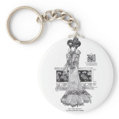 1899 Dublin Pretty Fashion Dress Keychain by Jakestuff