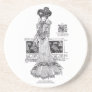 1899 Dublin Simple & Pretty Street Costume Beverage Coasters