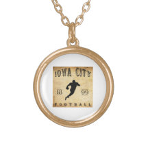 1899 Iowa City Iowa Football Necklaces