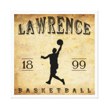 1899 Lawrence Kansas Basketball Gallery Wrapped Canvas