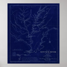1899 Map of Koyukuk River, Alaska Print