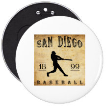1899 San Diego California Baseball Pinback Button