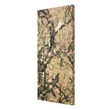 18.桃花小禽図, 若冲 Peach Blossoms & Small Birds, Jakuchū Stretched Canvas Prints
