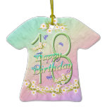 18 Birthday Rainbow T-Shirt Ornament