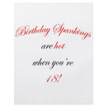 18 Birthday Spanking Full Color Flyer