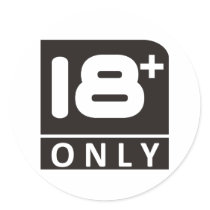 18 eighteen round sticker