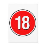 18 - Emo Alternative Grunge Rock Punk Postcard