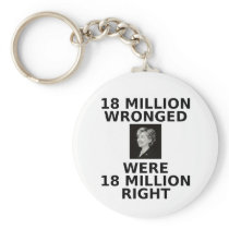 18 million wronged, keychain