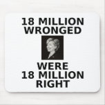 18 million wronged, mousepad