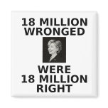 18 million wronged, square magnet