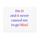 18 never gone blind
