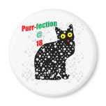18 Snow Cat Purr-fection Fridge Magnets