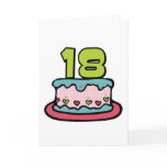 18 Year Old Birthday Cake Greeting Card