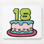 18 Year Old Birthday Cake Mouse Pads