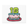 18 Year Old Birthday Cake Postcards