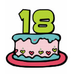 18 Year Old Birthday Cake t-shirts
